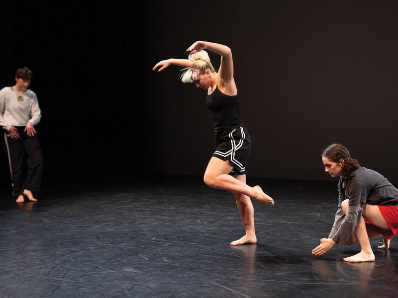 Eliza Voorheis ’25 and Katie Sponenburg ’24 share a duet.